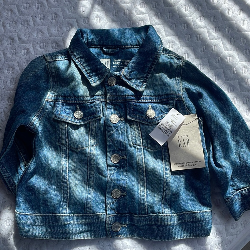 Brand new baby gap jean jacket with tags